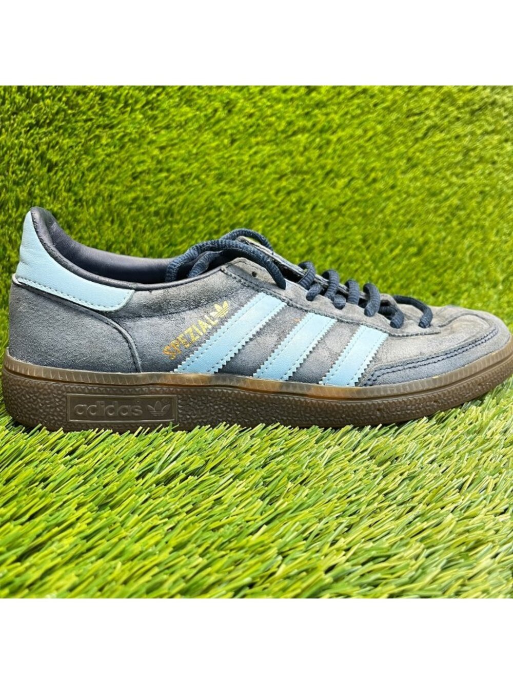 Adidas Handball Spezial Mens Size 7 Blue Gum Athletic Skateboard Shoes Sneakers